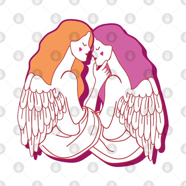 Lesbian Angels by Flor Volcanica