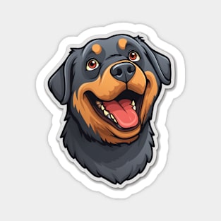 Adorable Rottie - Cute Rottweiler Artwork Magnet