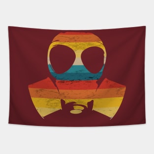 Vintage Retro Gas Mask Tapestry