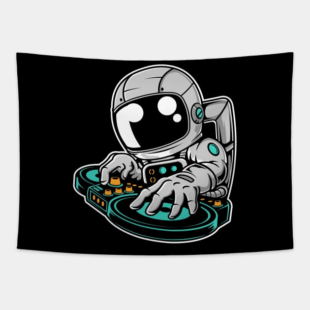 Astronaut DJ Tapestry by ArtisticParadigms