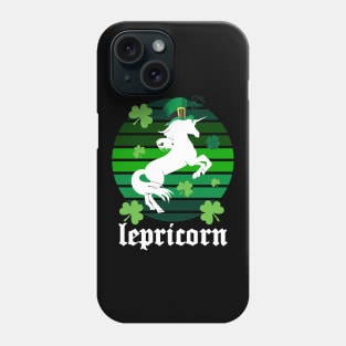 Lepricorn. Leprechaun and unicorn st patricks day Phone Case