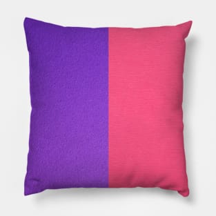 Two Tone Purple and Pink Pillow