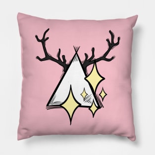 Horn and triangle Pillow