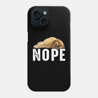 Sunbeam Retrievers Tee Triumph for Admirers of Golden NOPE Phone Case