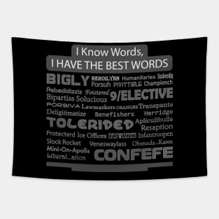 Trump Famous Words in Speeches, Tweets, And Local News. Tapestry