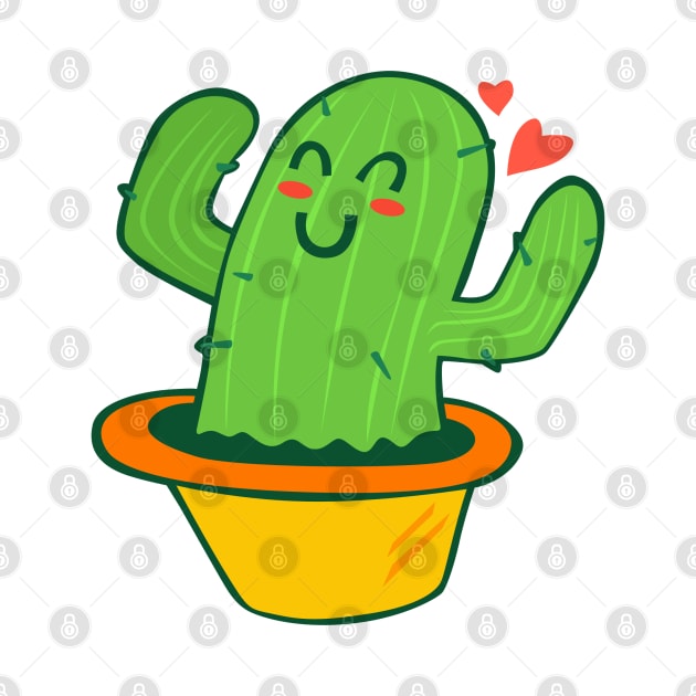 Cute Cactus by BrightLightArts