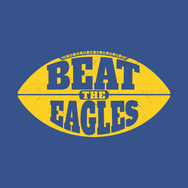 Beat the Eagles // Vintage Football Grunge Gameday by SLAG_Creative