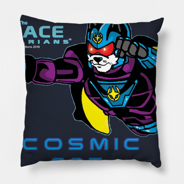 Cosmic Cat Pillow by DocNebula