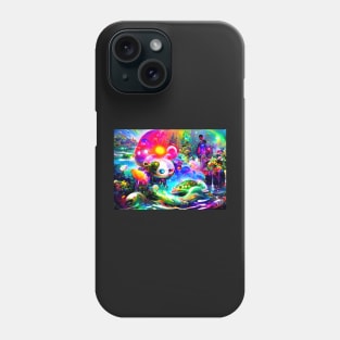 Color Globs | Oceania Crocodila Phone Case