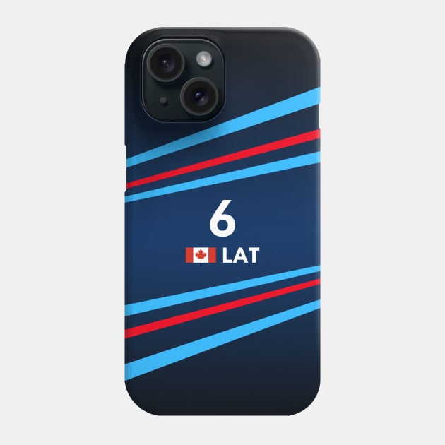 F1 2022 - #6 Latifi Phone Case by sednoid