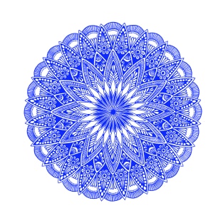 Mandala (blue) T-Shirt