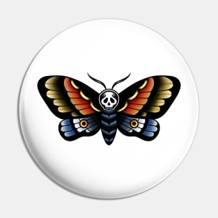 Traditional Death Moth Pin