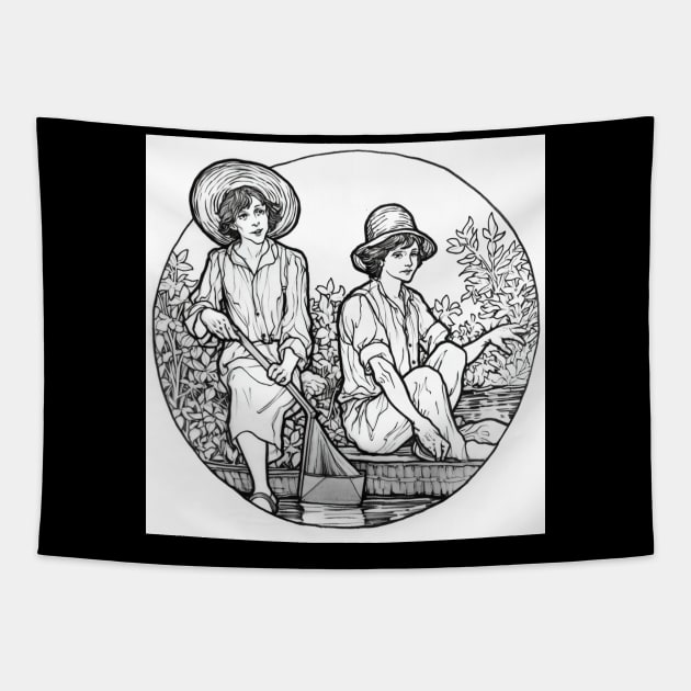 Tom Sawyer and Huck Tapestry by ComicsFactory