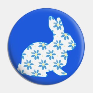 CUTE Easter Bunny Blue Pin