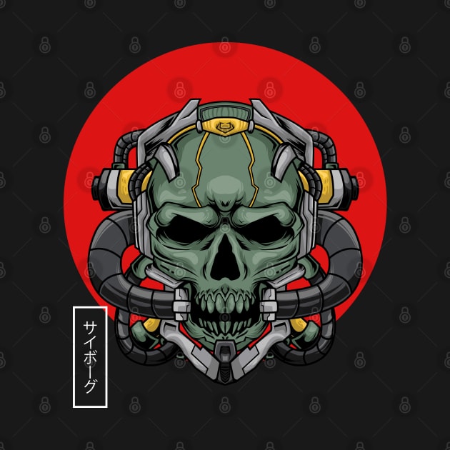 Skull Cyborg by Indraokta22
