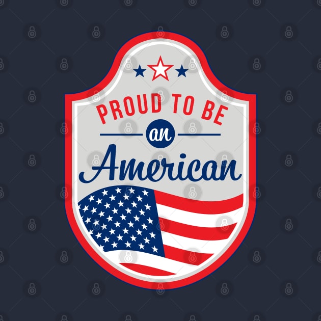 Proud to be an American patch by Alema Art