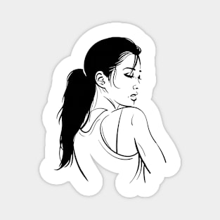 Woman portrait Magnet