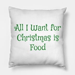 Gastronomic Wishes: A Foodie's Christmas Pillow