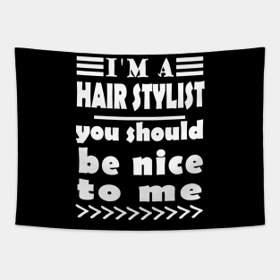 Hair barber barber beard care style saying Tapestry