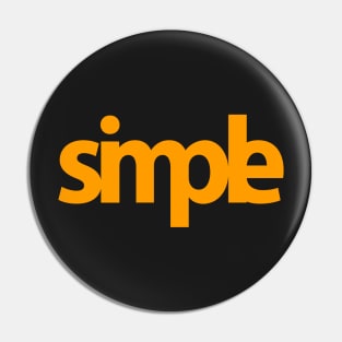 Simple (orange) Pin