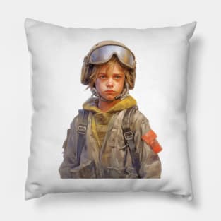 Innocent Valor: The Courageous Journey of a Young Soldier Pillow