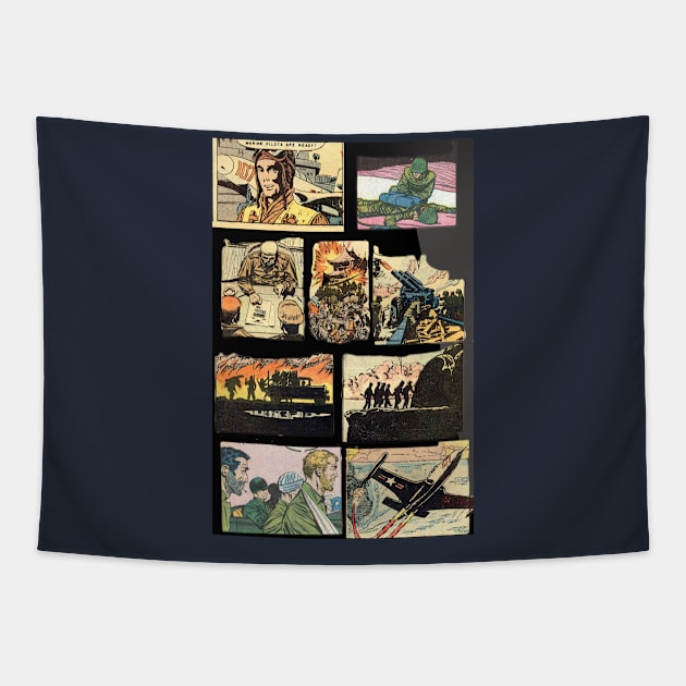 Army personnel. Tapestry by artist369