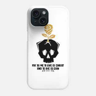 For to me to live is Christ Phone Case