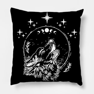 Howling Wolf Pillow