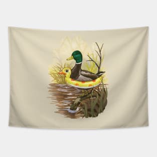 Duck in Training Tapestry