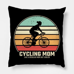 cycling mom Pillow