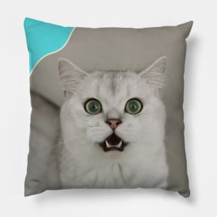 Green eyes cute cats Pillow