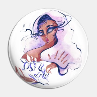 Fashion portrait Pin