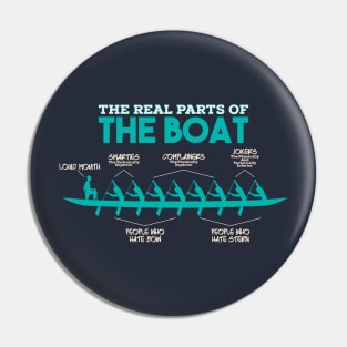 The Real Parts Of The Boat - Rowing Kayak Paddle Boat T-Shirts and Gifts Pin