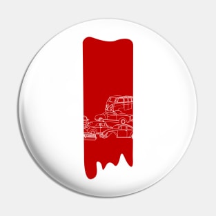 red paint Pin