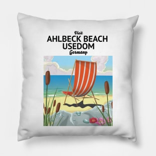 Ahlbeck Beach, Usedom Germany Pillow