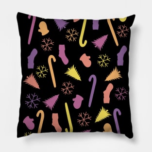 Happy New Year Holiday Vibes Pattern Pillow