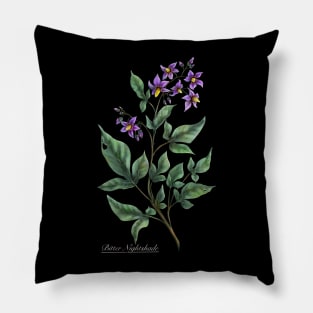 Bitter Nightshade. Witchy herb. Pillow