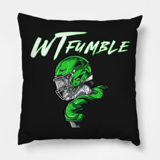 What the Fumble, green Pillow