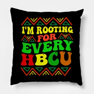 i'm rooting for every hbcu Pillow