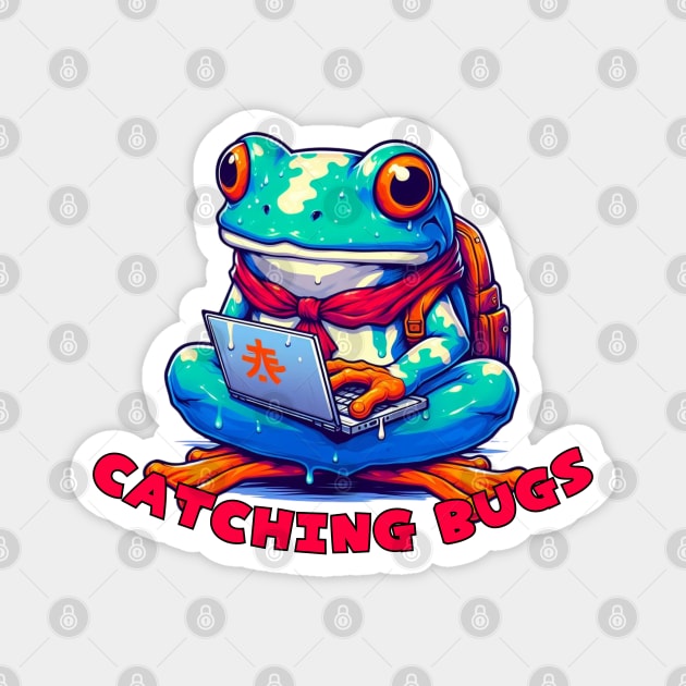 Frog programmer Magnet by Japanese Fever