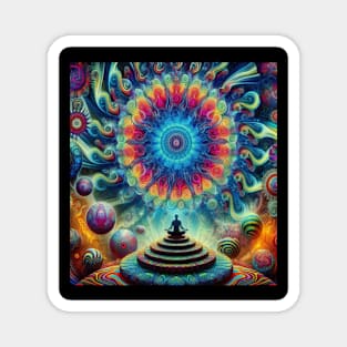 trippy meditation Magnet