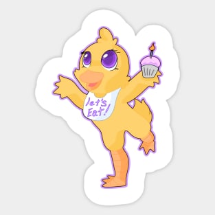 FNAF Nightmare Chica Sticker for Sale by ChocolateColors