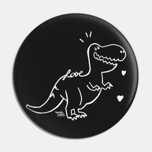 Baby T-rex dinosaur - Love Animals Pin