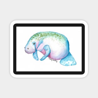 Watercolor Manatee Magnet