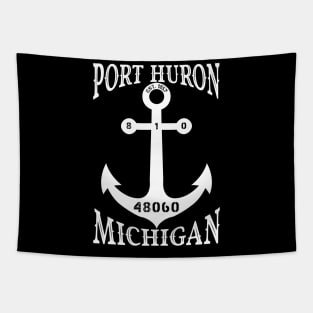 Port Huron Anchor Retro Deco Tapestry