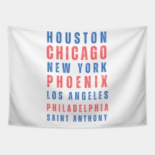 American cities Tapestry