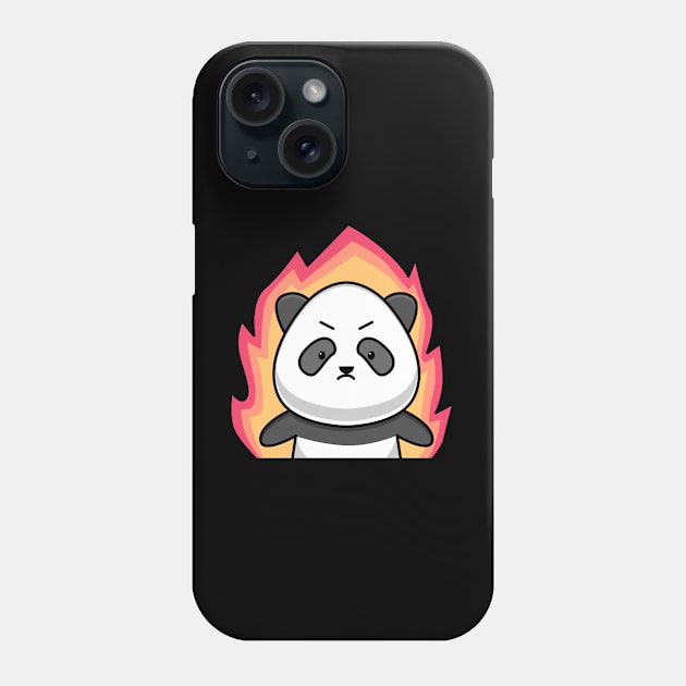 angry panda Phone Case by BarnawiMT