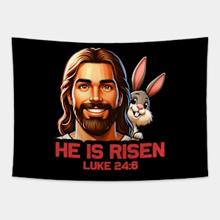 Luke 24:6 He Is Risen Tapestry