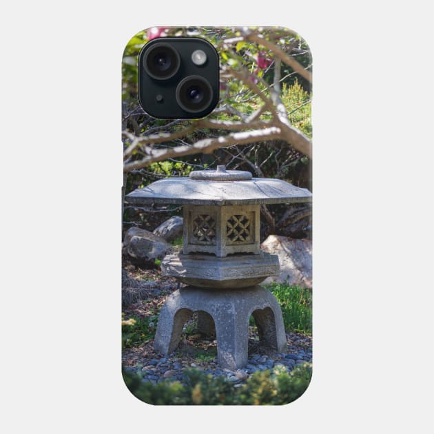 Photography of a Toro Japanese Lantern Garden V1 Phone Case by Family journey with God