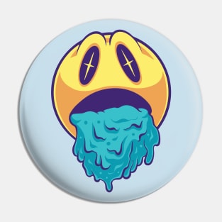 Vomiting Emoticons Sad Mode Pin